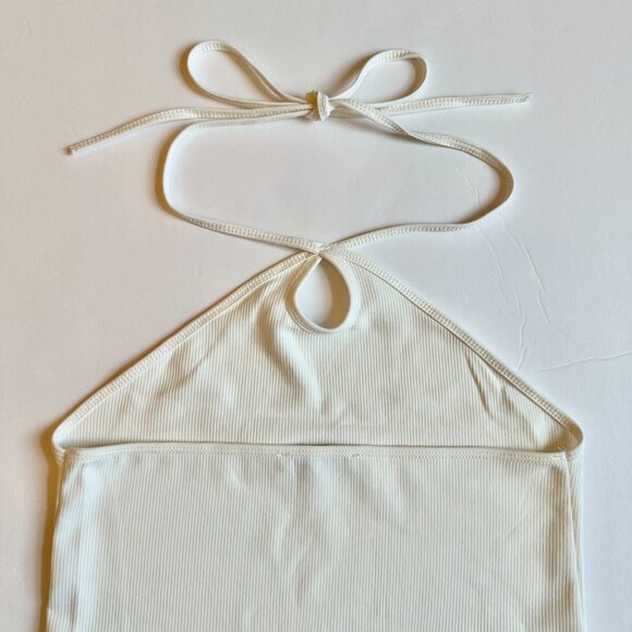 ZARA - Crossed Keyhole Halter Top - Picture 3 of 4